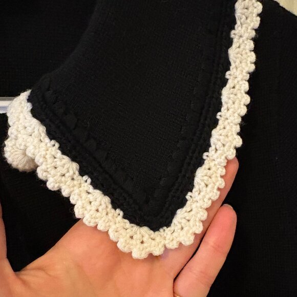 Sezane - Bettany Cardigan - Black/Ecru - Sz. XS - Picture 4 of 10